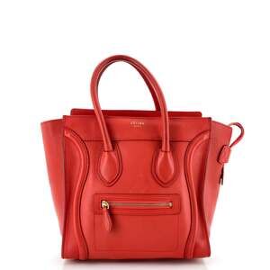 Celine Luggage Bag Smooth Leather Micro #239328C91B